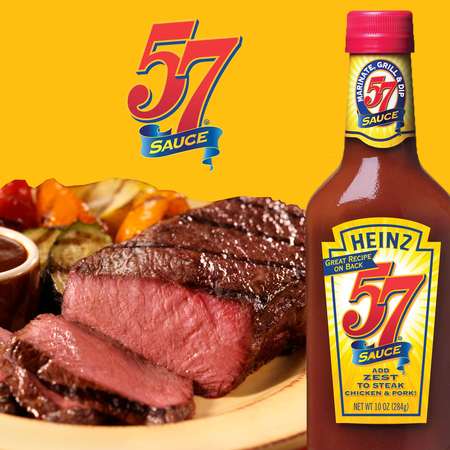 Heinz Heinz Retail Steak 57 Sauce 10 fl. oz. Bottle, PK12 10013000002643